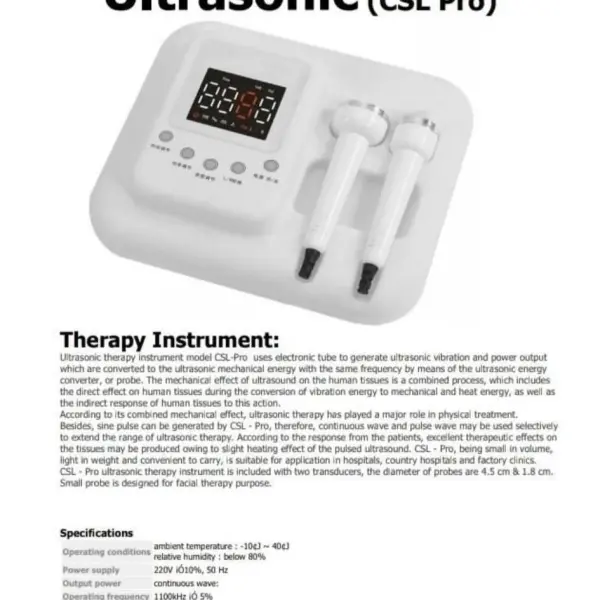 CSL Pro Portable Ultrasonic Therapy Machine