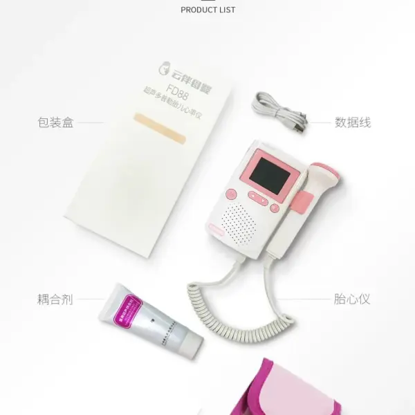 Handheld Fetal Doppler Rechargeable with graph