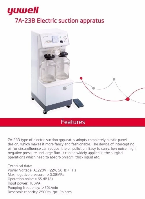 Yuwell 7A-23B Double Bottle Suction Machine