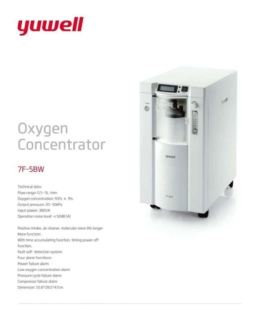 Yuwell 5L oxygen concentrator 7F-5BW