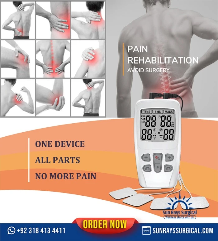 3-in-1 Combo Electrotherapy Machine | TENS + EMS +