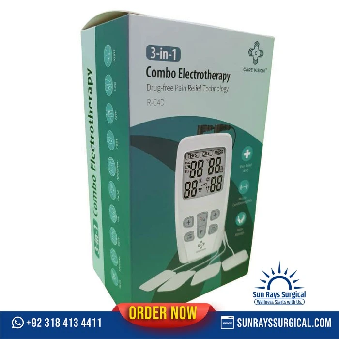 3-in-1 Combo Electrotherapy Machine | TENS + EMS +
