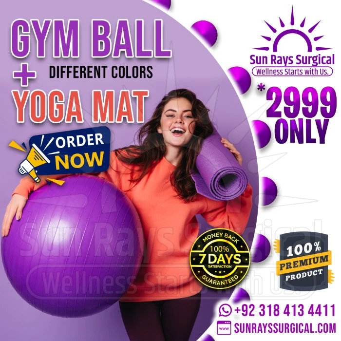 Gym Ball + Yoga Mat