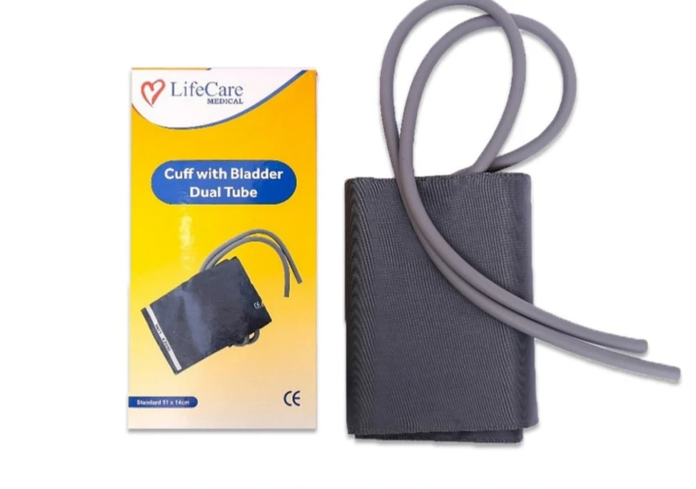 LifeCare BP Monitor's Cuff With Bladder Dual Tube Connectors (51 x 14 cm)