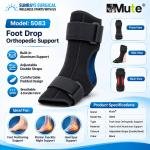 Foot Drop Orthopedic Support – Adjustable Ankle Night Splint with Aluminum Support
