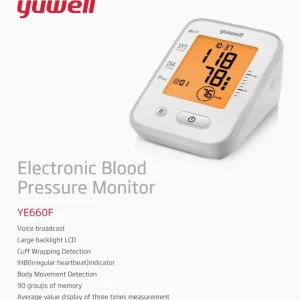 Product Name: Upper Arm Digital Blood Pressure Monitor (Battery Operated) Model: YE 670AR Make: Yuwell