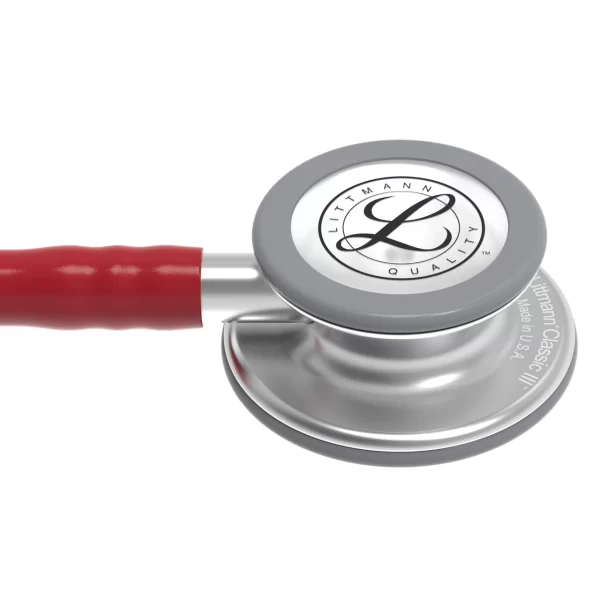 Littmann Classic III Stethoscope, Burgundy, 5627 - Image 2