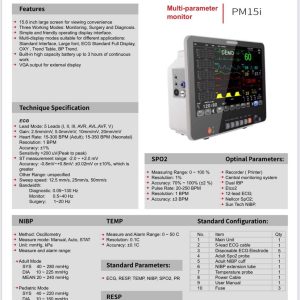 Multi-perameter monitor PM15i